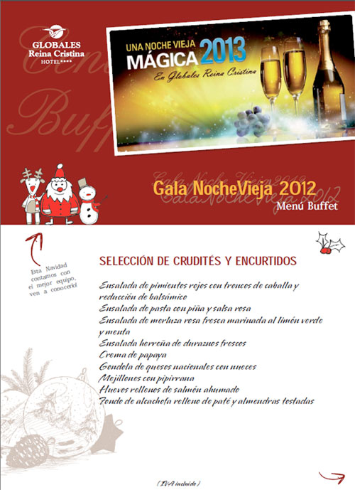 CENA NOCHEVIEJA 2012 Y COTILLON 2013 HOTEL GLOBALES REINA CRISTINA ALGECIRAS